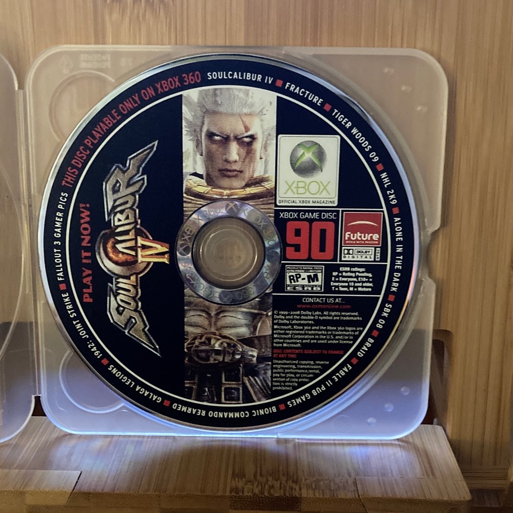 Soulcalibur IV for Xbox 360 demo disc